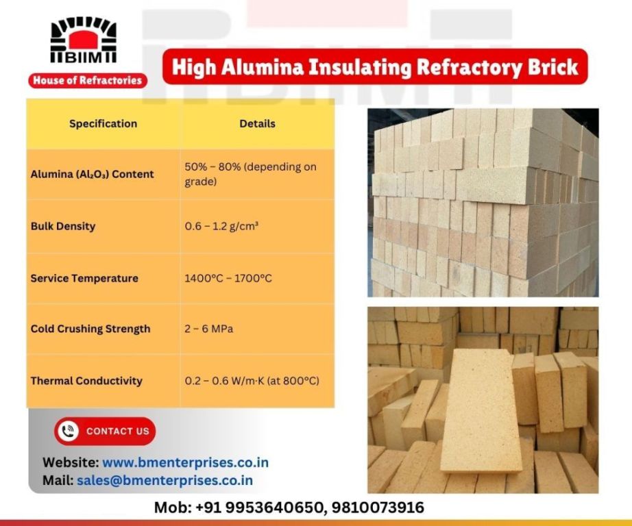 high-alumina-insulating-refractory-brick-by-bm-enterprises-big-0
