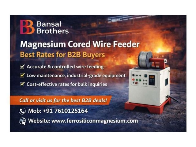 magnesium-cored-wire-feeder-supplier-best-rates-for-b2b-buyers
