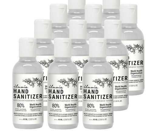 iluvia-professional-pack-of-11-hypoallergenic-gel-sanitizer-60-ml