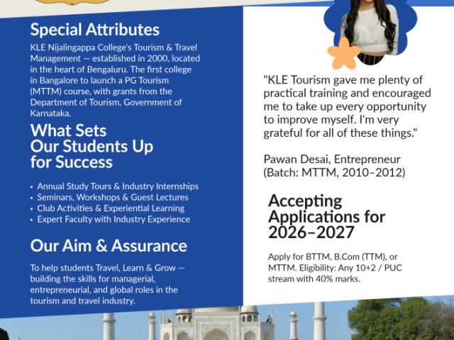 why-choose-kle-ttm-tourism-travel