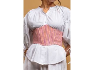 shop-pink-stripes-violet-corset-belt-for-women-online-by-odhanon-small-0