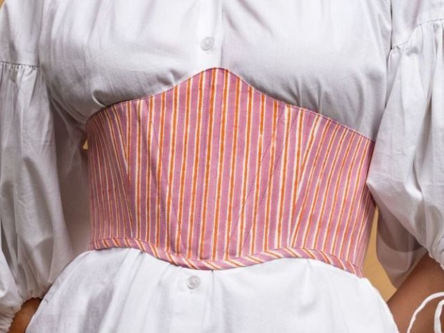 shop-pink-stripes-violet-corset-belt-for-women-online-by-odhanon