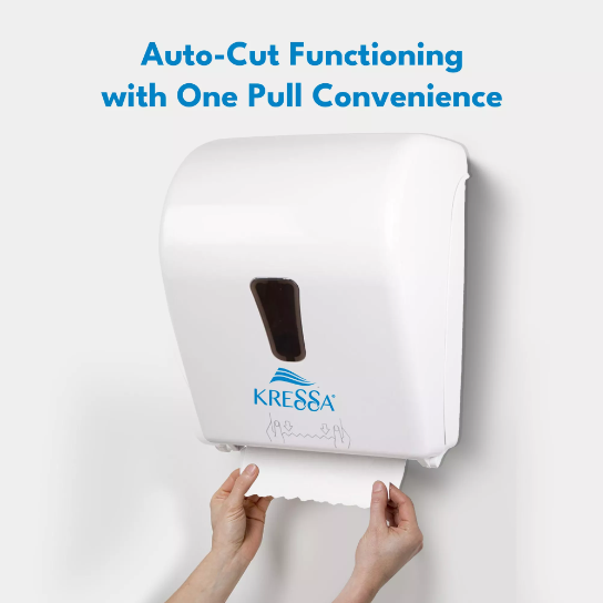 kressa-autocut-paper-towel-dispenser-20cm-roll-capacity-big-2