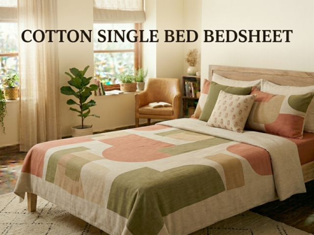 cotton-single-bed-bedsheet-soft-breathable-durable