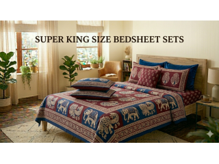 super-king-size-bedsheet-sets-100-cotton-with-pillow-covers-small-0