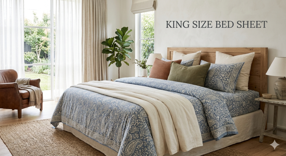 king-size-bed-sheet-pure-cotton-handloom-soft-breathable-big-0