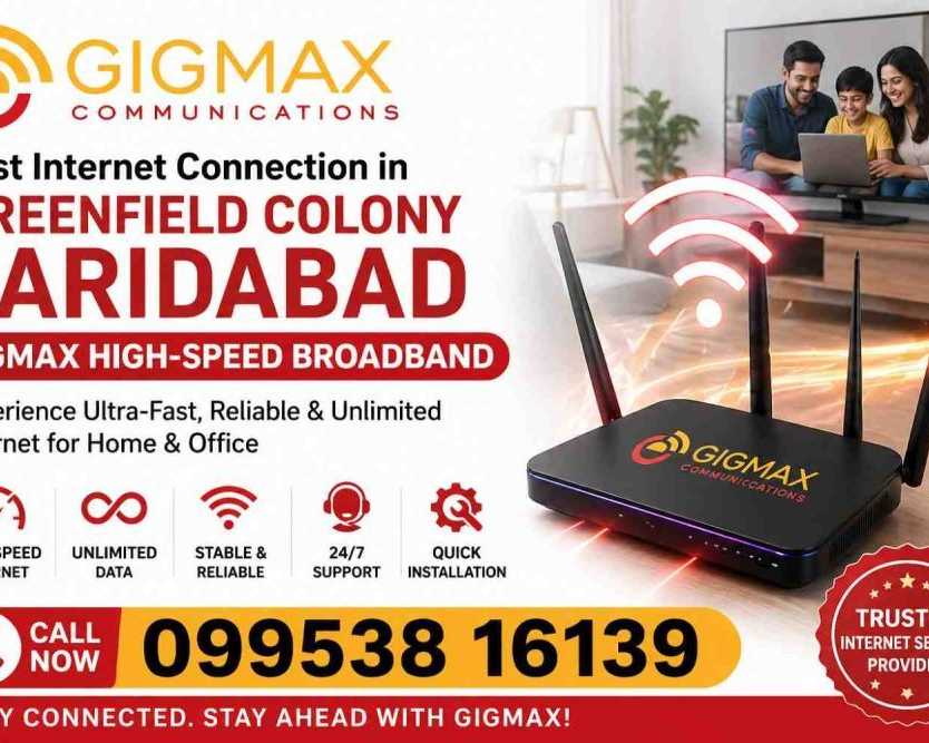 internet-connection-in-greenfield-colony-faridabad-gigmax
