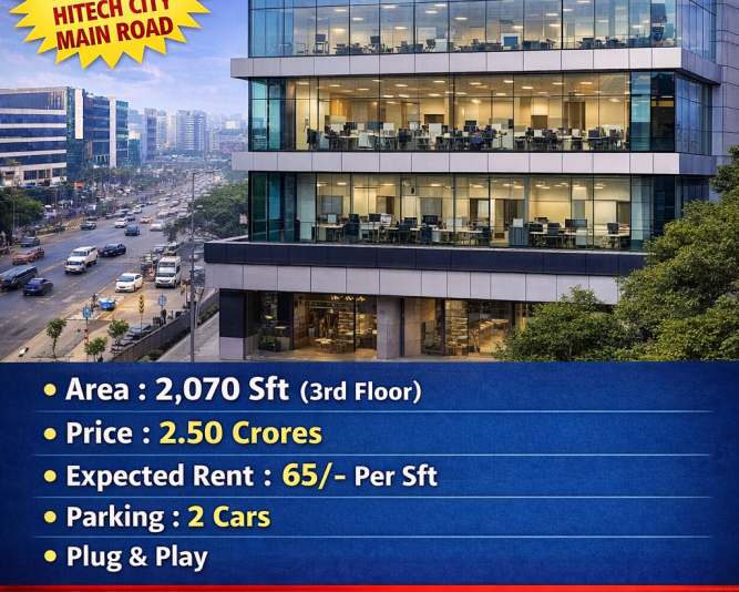 vacant-office-space-at-hitech-city-main-road-area2070