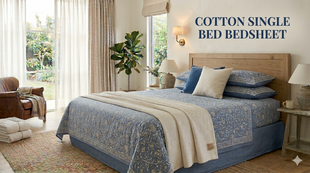 premium-cotton-single-bed-bedsheet-soft-breathable-big-0