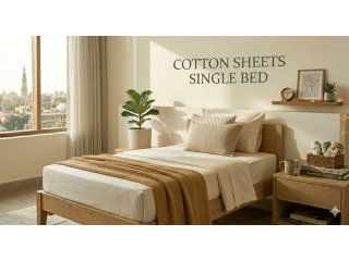 cotton-sheets-single-bed-with-pillow-cover-100-pure-cotton-small-0