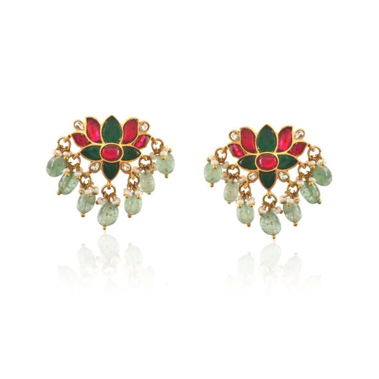 elegant-kundan-stud-earrings-stunning-ethnic-style-big-0