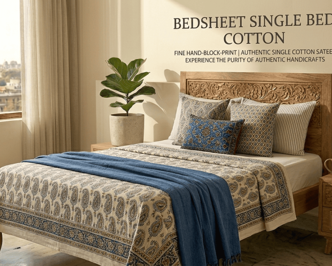 bedsheet-single-bed-cotton-with-pillow-cover-100-pure-cotton
