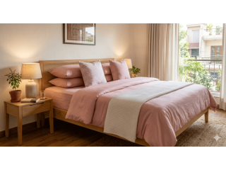 pink-bedsheet-online-india-soft-cotton-elegant-design-small-0