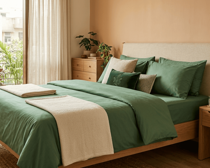 green-bedsheets-online-india-fresh-premium-cotton