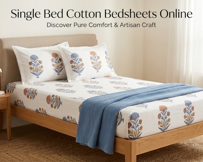 single-bed-cotton-bedsheets-online-pure-cotton-comfort