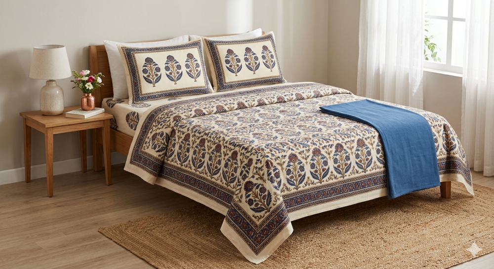 100-cotton-double-bed-sheets-online-india-theindiglobal-big-0
