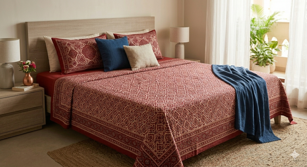 red-cotton-bedsheets-online-india-elegant-bedroom-bedding-big-0