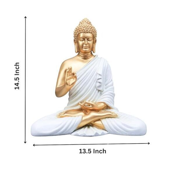 buy-14-inch-white-golden-buddha-idol-online-unipeg-decor-big-2