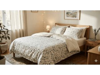 cotton-double-bedsheet-with-2-pillow-covers-245-gsm-pure-cotton-small-0