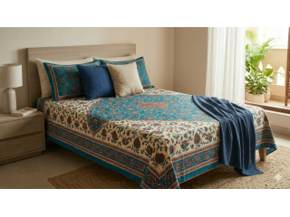 cotton-bedsheet-single-bed-with-pillow-cover-245-gsm-small-0
