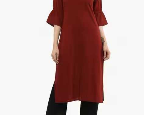 high-neck-kurta-with-bell-sleeves