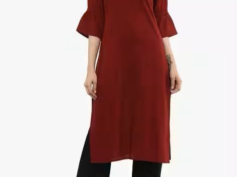 high-neck-kurta-with-bell-sleeves