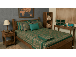 bedsheet-double-bed-with-2-pillow-covers-245-gsm-small-0