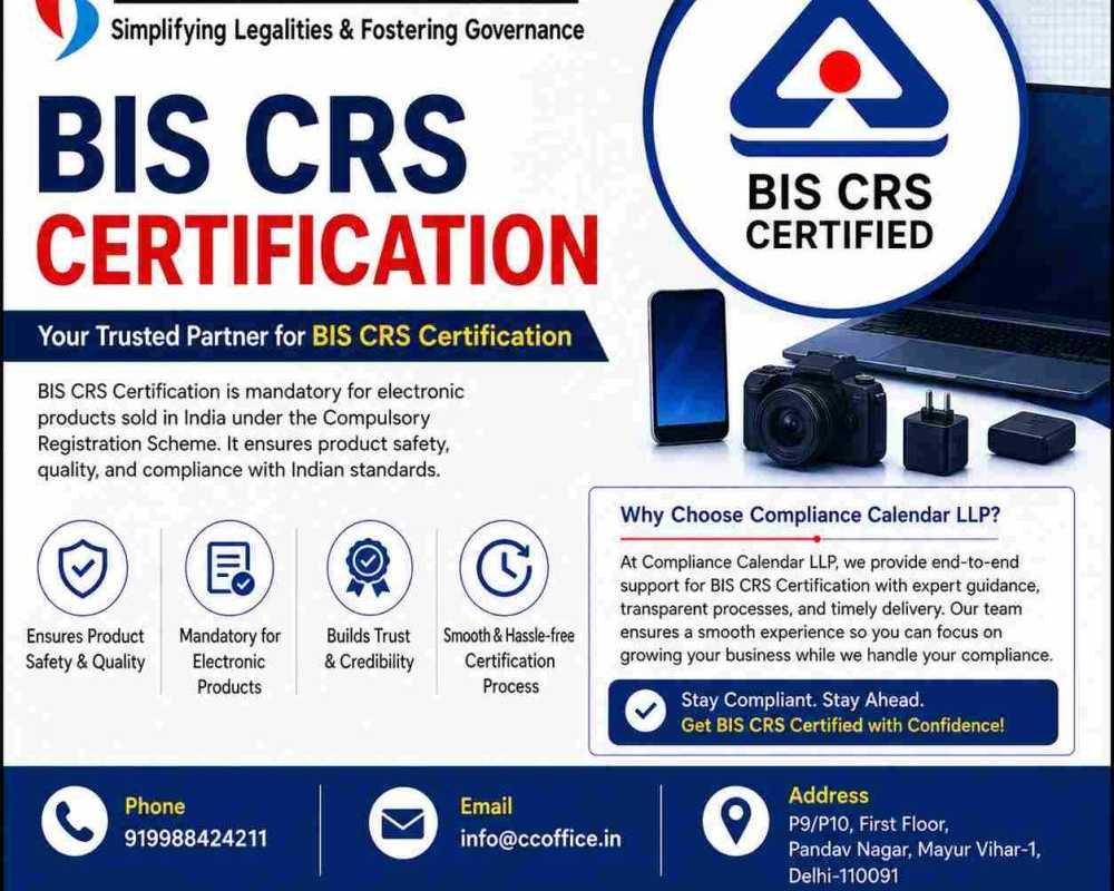 bis-crs-certification-for-electronic-products-in-india