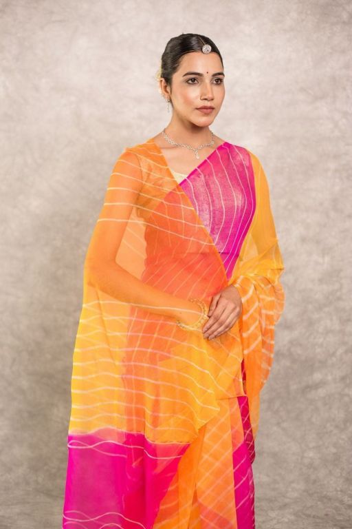 buy-elegant-lehriya-saree-for-women-perfect-for-festivals-big-0