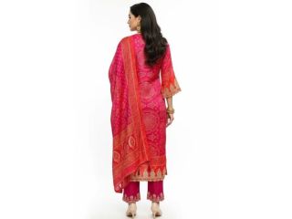 shop-now-pink-red-bandhej-suit-set-with-dupatta-small-1