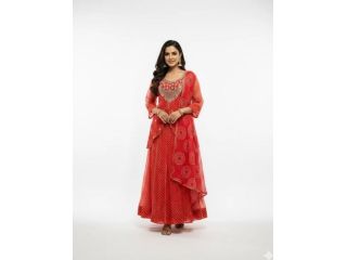 orange-bandhani-anarkali-suit-set-celebration-ready-rs-2299-small-0
