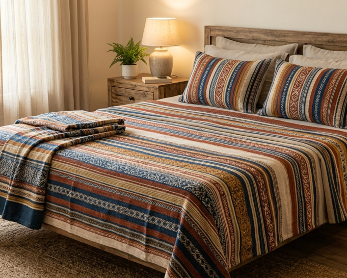 handloom-cotton-bedsheet-245-gsm-pure-cotton-210-tc-single-ply