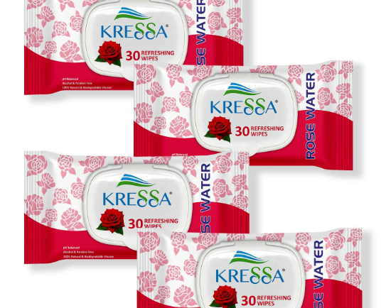 kressa-face-wipes-with-rose-water-pack-of-4