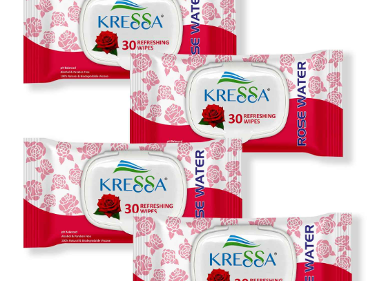kressa-face-wipes-with-rose-water-pack-of-4