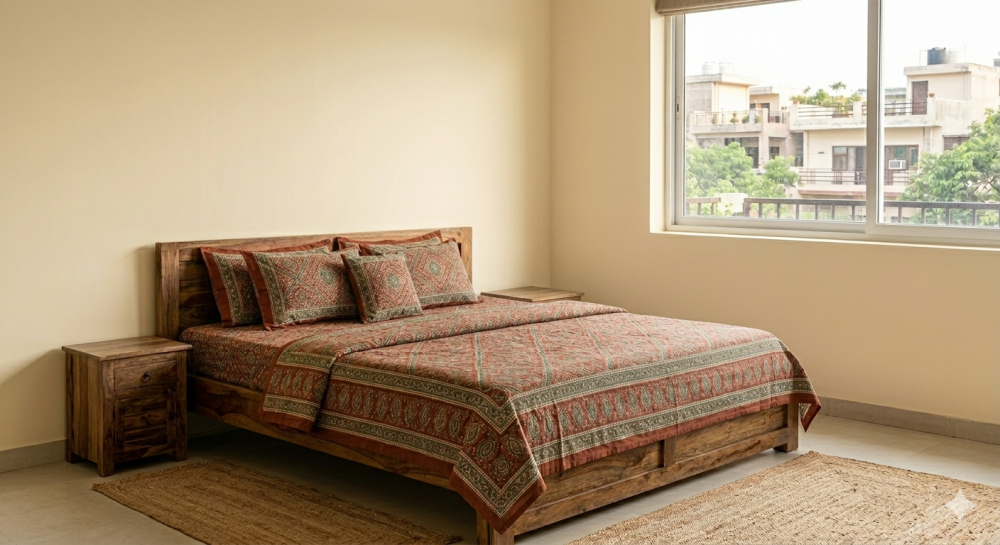 best-super-king-size-bedsheet-pure-cotton-handloom-big-0