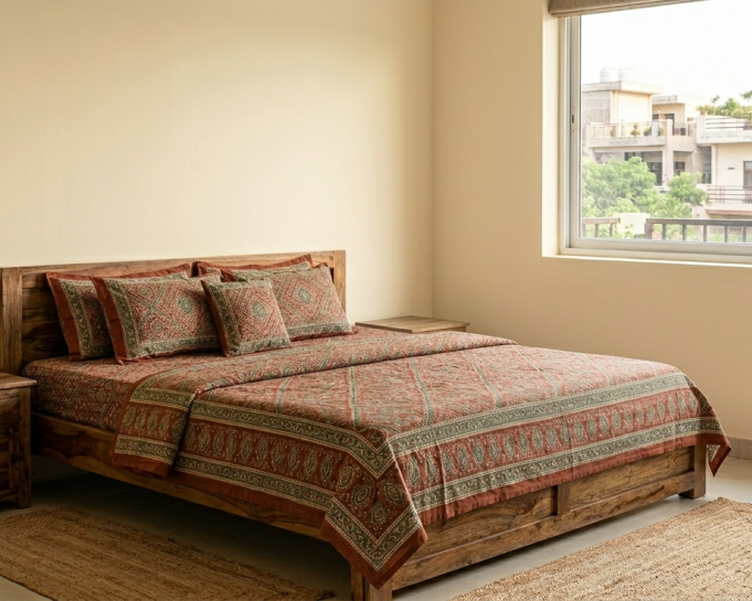 best-super-king-size-bedsheet-pure-cotton-handloom