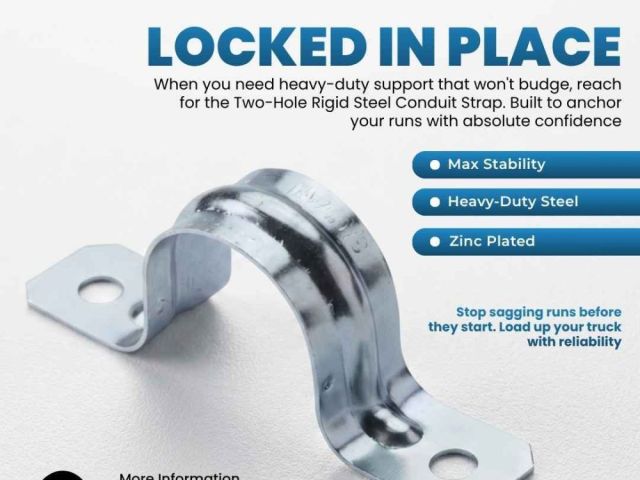 technoflex-two-hole-rigid-steel-conduit-strap