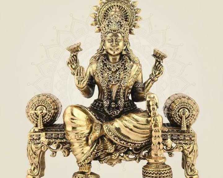 premium-laxmi-brass-idol-for-home-temple
