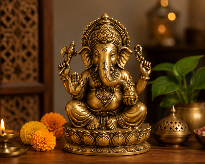 premium-brass-ganesh-for-home-temple