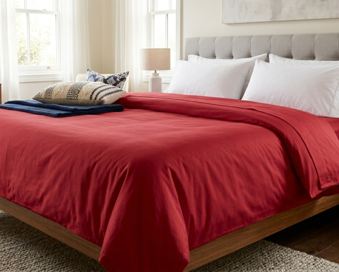 red-cotton-bedsheet-with-pillow-covers-245-gsm-pure-cotton