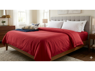 red-cotton-bedsheet-with-pillow-covers-245-gsm-pure-cotton-small-0