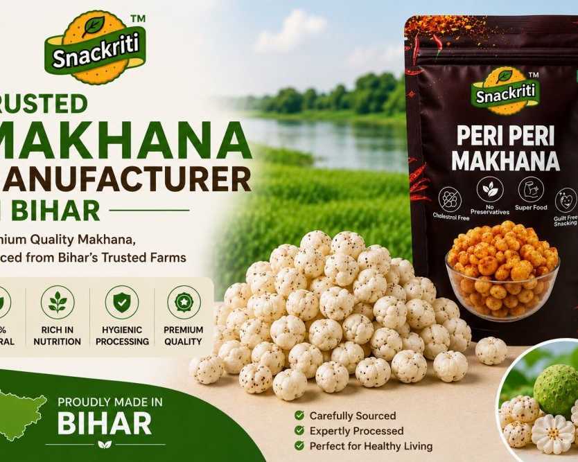 snackriti-leading-the-market-as-a-makhana-manufacturer-in-bihar