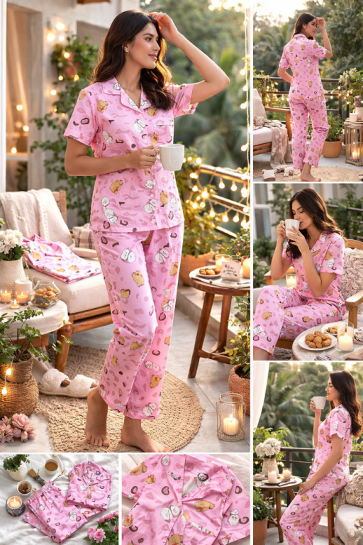 women-night-suit-cotton-short-set-for-women-cute-bunny-print-big-0