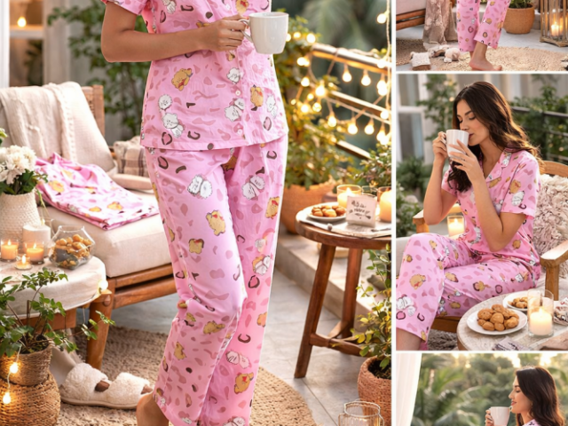 women-night-suit-cotton-short-set-for-women-cute-bunny-print