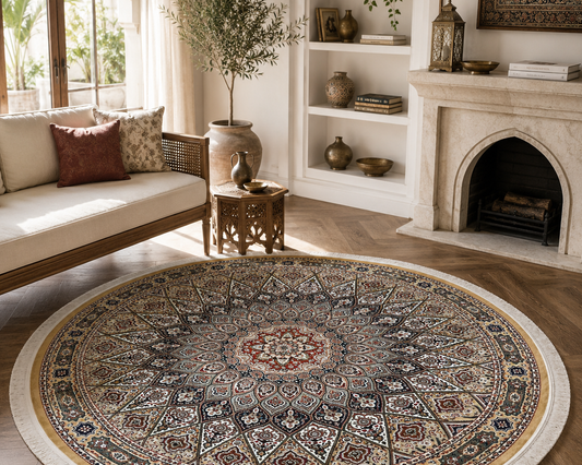 shop-stylish-round-rug-in-living-room-online-at-weave-and-design