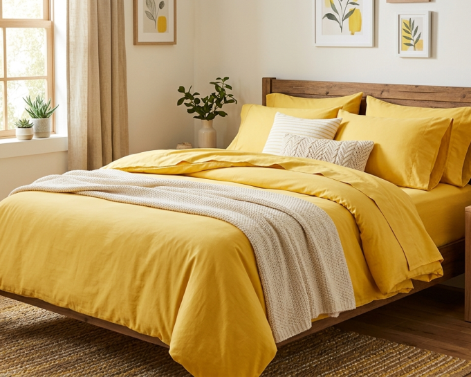 yellow-bedsheets-pure-cotton-245-gsm-handloom