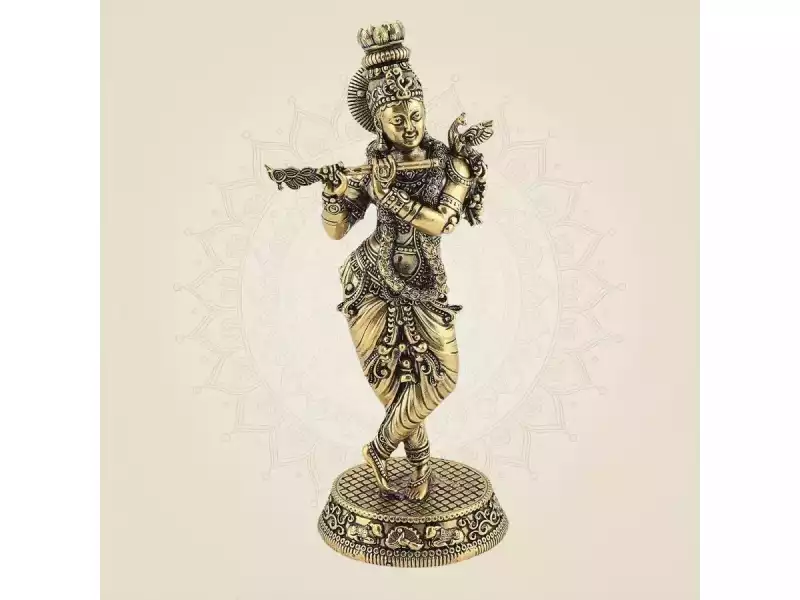premium-brass-krishna-idol-for-home-temple-decor-small-0