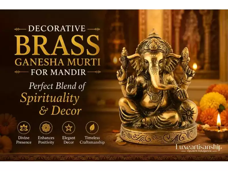 decorative-brass-ganesha-murti-for-mandir-elegant-sacred-decor-small-0