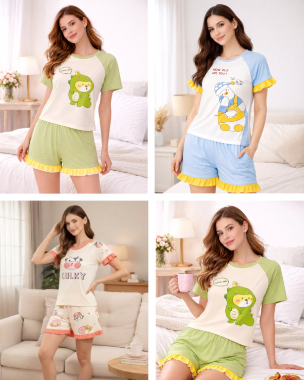 stylish-women-short-set-soft-comfortable-nightwear-big-2