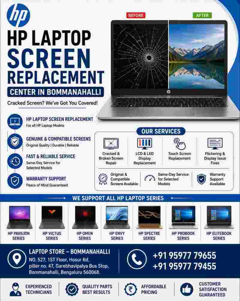 hp-laptop-screen-replacement-center-in-bommanahalli-big-0